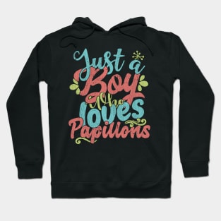 Just A Boy Who Loves Papillons dog Gift product Hoodie